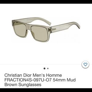 Christian Dior Men’s Homme Fraction4s 54mm mud brown sunglasses